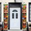 VIKAMA Tiki Bar Hanging Banner Totem Flower Print Outdoor Garden Fence Hanging Backdrop Beach Party Decoration