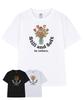 Keollola Glass Of Rose Letter Short Sleeve T-Shirt (3 Colors)