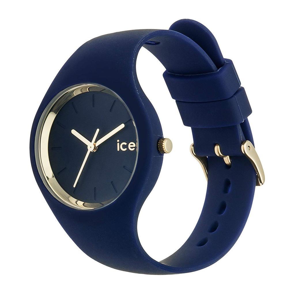 Montre ICE WATCH Ice Horizon femme plastique doré bracelet silicone bleu marine | MATY
