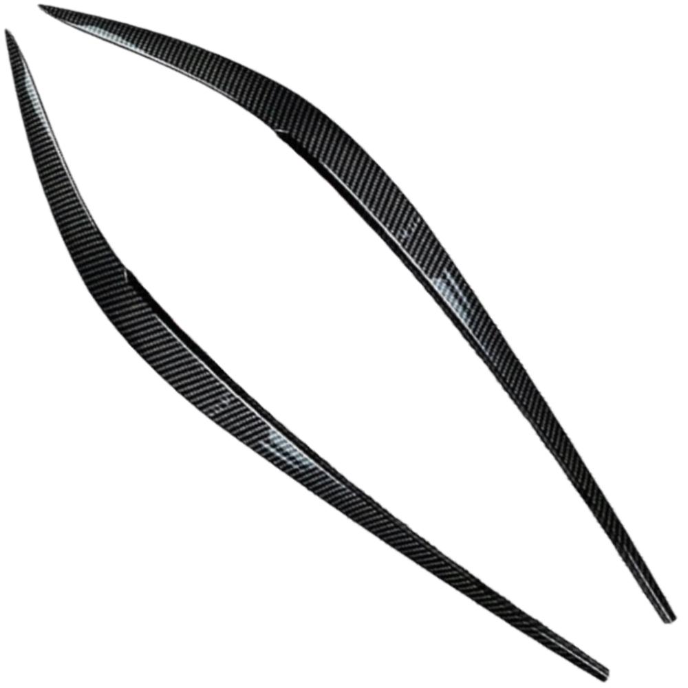 2Pcs Car Headlight Head Lamp Eyebrow Headlight Cover Trim Sticker for BMW 3 Series G20 G28 320i 330i Sedan   -