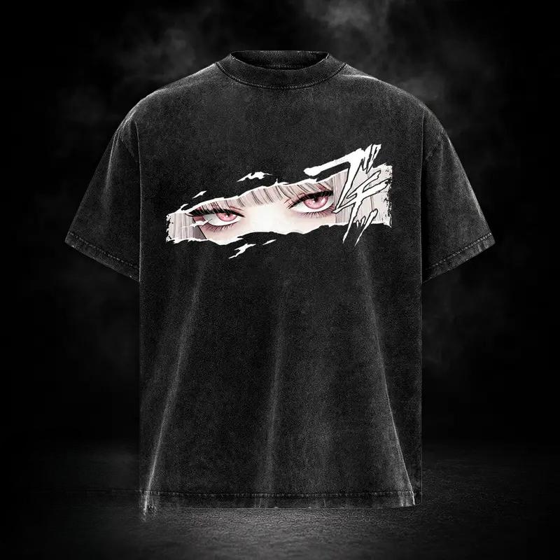 Marin Kitagawa Printed Tee Anime My Dress‑Up Darling Clothing Men Women Vintage Washed T-shirts Casual Streetwear Cotton T Shirt