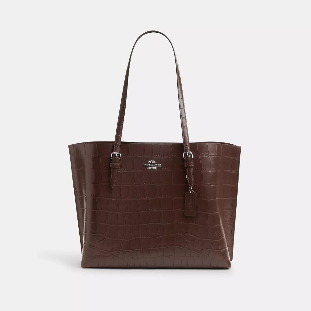 

Coach Mollie Tote Bag Silver Maple One Size