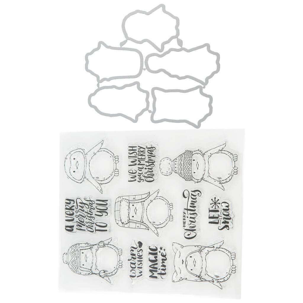 Klarsichtstempel Gesundes Material Wiederverwendbar Klar Einzigartiges Muster Breite Anwendung Transparenter Stempel für C