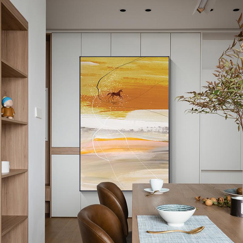 Poster e Stampe di Paesaggi Astratti Nuvole Cavallo Immagini su Tela Decorazione Pitture Nordic Wall Art per Soggiorno Casa