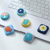2Pcs Cartoon Door Knob Stopper Wall Protector Self-Adhesive Round Square Door Handle Stop Quiet Shock Absorbent Anti-collision Pad Wall Bumper