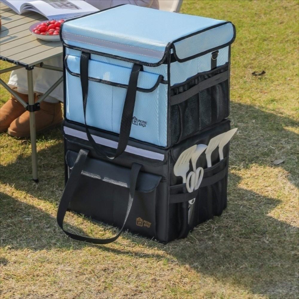 Large Capacity Food Delivery Bag Thicken Cooler Storage Bag Thermal Insulation Bag  Outdoor Camping