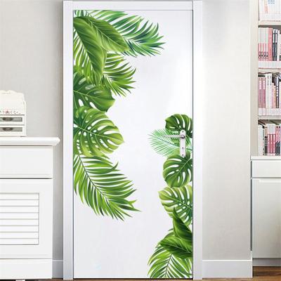 2 pièces Stickers Muraux Feuilles de Monstera Étanches Amovibles Autocollants Décoratifs Pour Salon Chambre