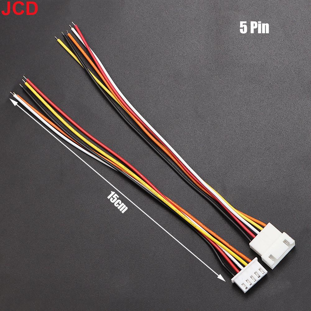JCD 10Pairs Micro JST XH 2.54 2P 3P 4P 5P 6PIN Male Female Plug Connector 2.54mm Pitch With Wire Cable Battery Charging Cable