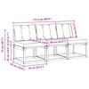 3 Piece Outdoor Center Sofa