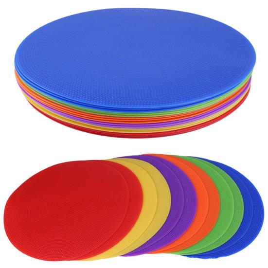 Football Training Mark Plate Non-slip Agility Training Vibrant Color Soccer Training Obstacle Logo Round Disc for Exercise
