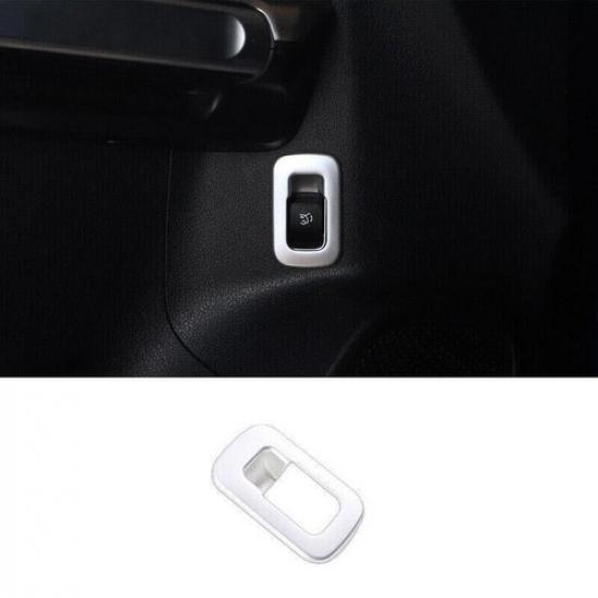 - Door Switch Cover For Benz GLB W247 Matte Silver Inner Tailgate Rear