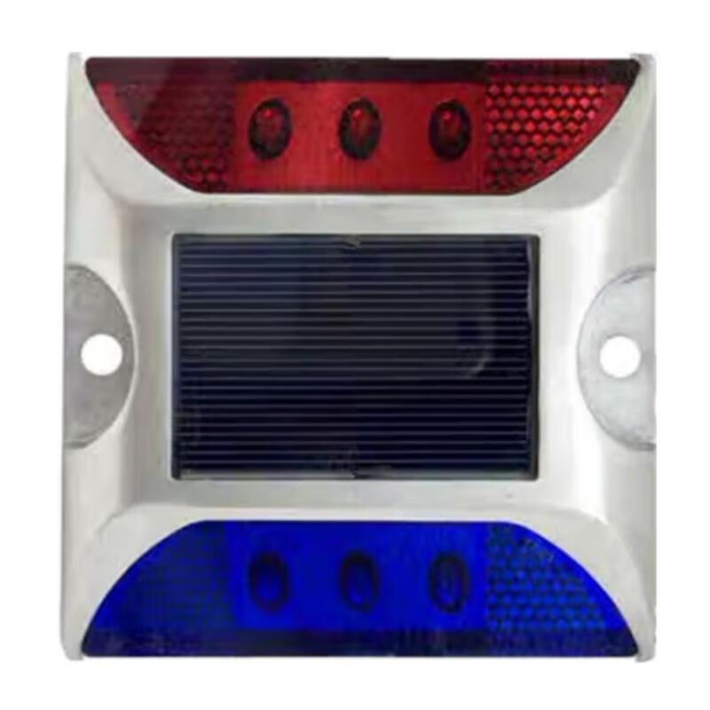 Solarbetriebene zweifarbige LED-Straßenmarkierungsleuchte