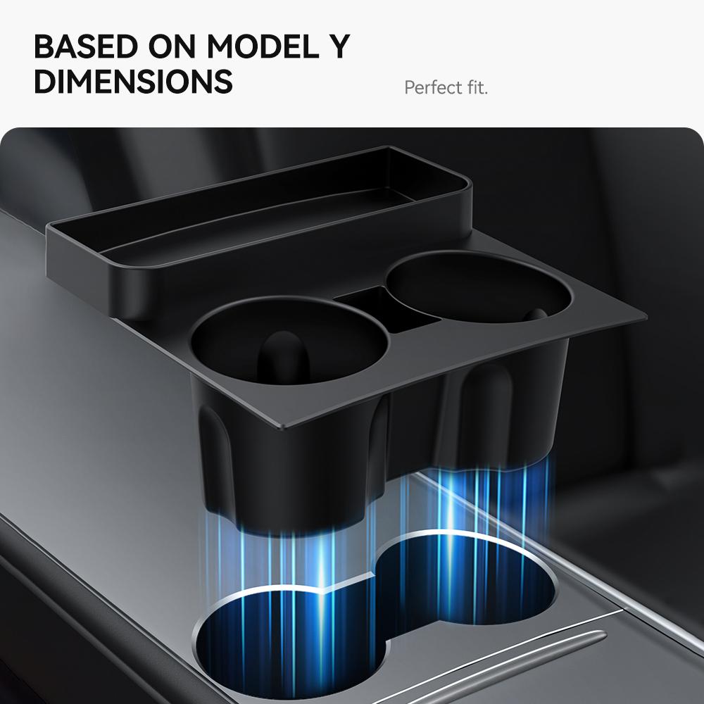 YZ For Tesla Model Y Model 3  Silicone Storage Cup Holder Car Central Control Water Cup Holder Storage Box Car Accessories