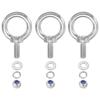 M6 Lifting Eyebolt with Hex Nut and Washers for Hanging Chains/Ropes