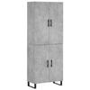 VidaXL Highboard Concrete Grey 69.5x34x180 Cm Engineered Wood 3195703
