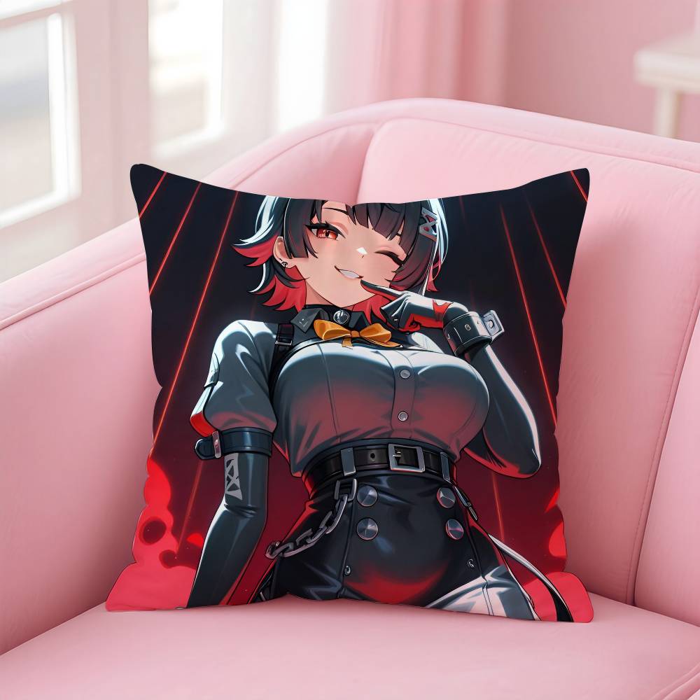 Game Z-Zenless Zone Zero Ellen Joe Pillow Case Pattern Printed Pillowcase For Living Room Sofa Cushion Cover & Bedroom Decor