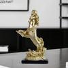 Creative Seahorse Starfish Golden Statue Living Room Decoration Marine Organism Ornaments Resin Sculpture Room Aesthetic Decor