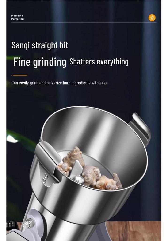 Ultra-Fine Electric Herbal Grinder: High-Speed Multi-Functional Powder Crusher