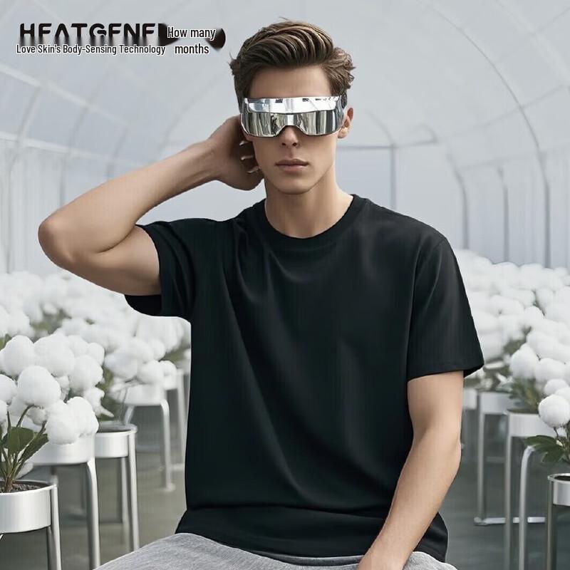 Men s 80S Xinjiang Long-Staple Cotton Short-Sleeve T-Shirt L