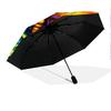 Colorful Butterfly  pattern, automatic folding umbrella, portable and foldable design, 8 ribs, a Christmas or birthday gift.