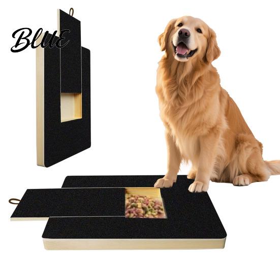 Tavola per graffiare il cane Cura naturale Graffio con cuscinetto Lima per unghie in legno Cassetto per premi Strumento per limare