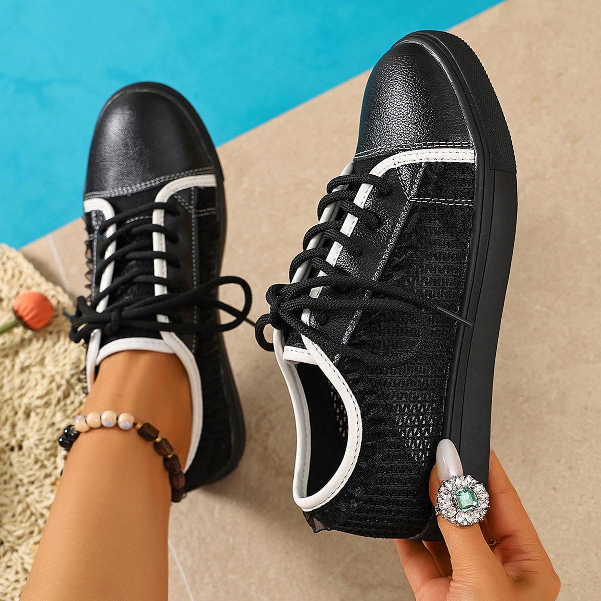 

Flat-bottom Casual Single Shoes, Breathable Shoes, Women s Shoes 36 чёрный