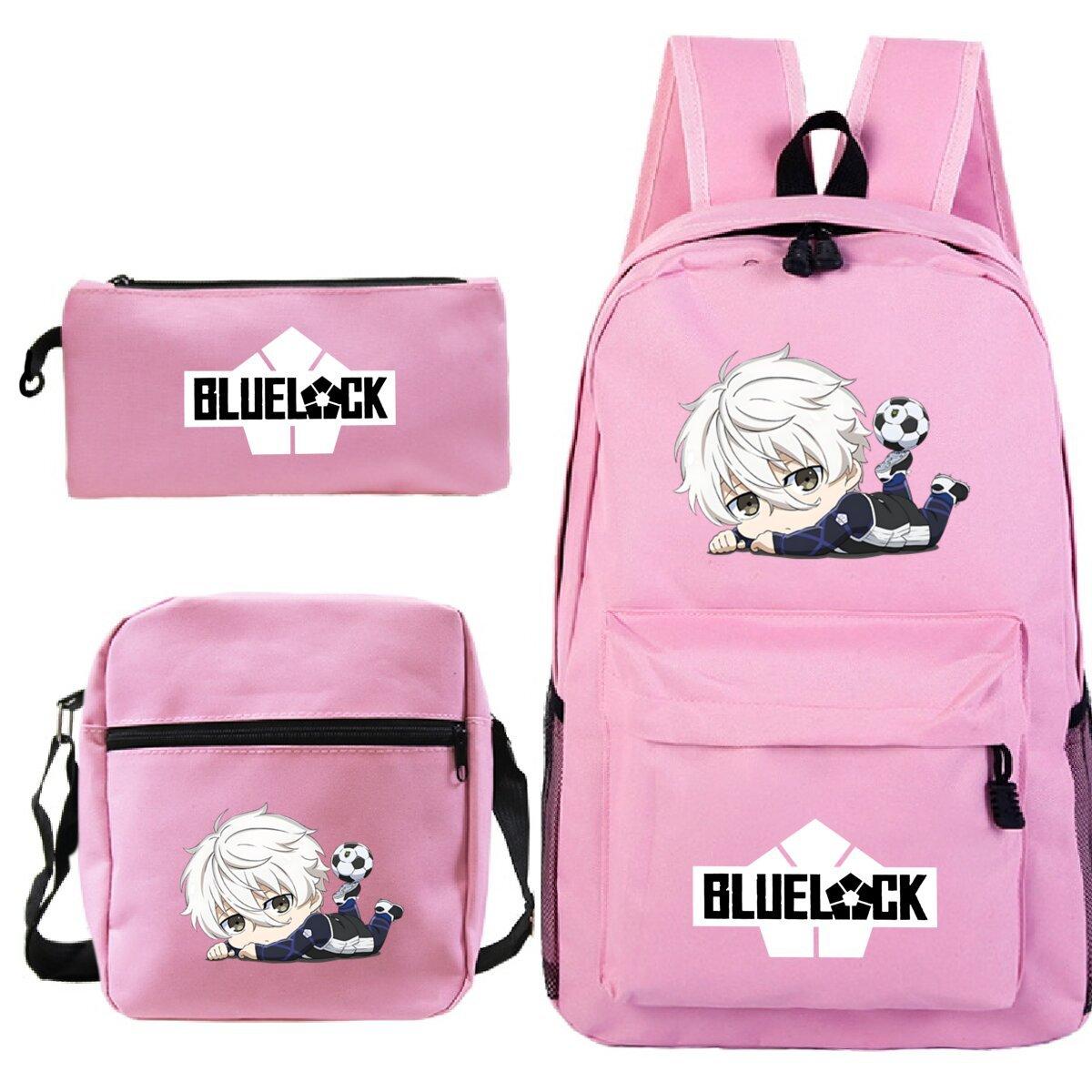 

Трехсекционный набор для печати анимации для учеников начальной и средней школы: школьный рюкзак, пенал, сумка-мессенджер no specification