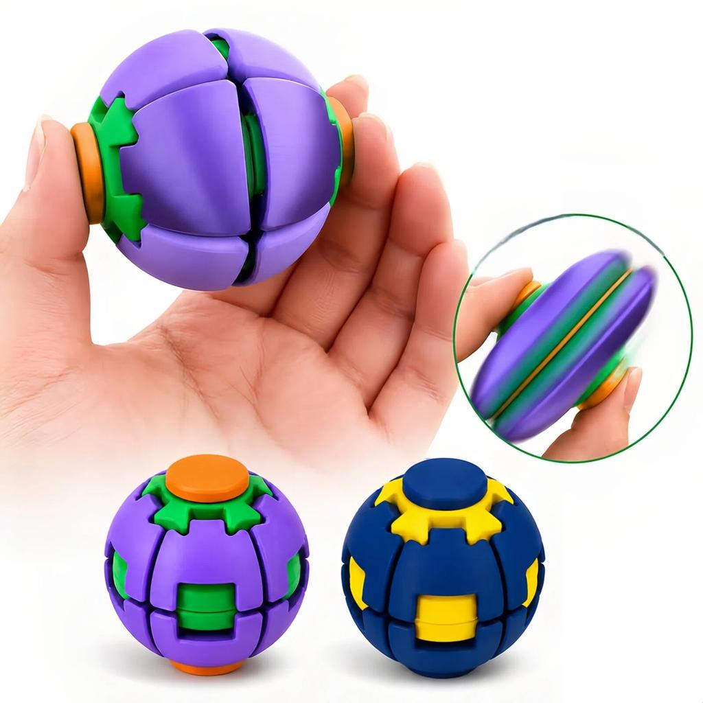 3D Printed Rotating Stress-Relief Gyro Ball, Portable Handheld Spinner Toy, Helps Relieve Anxiety And Improve Focus, Birthday Gift