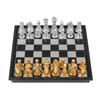 Extra Small Magnetic Gold and Silver Chess Set Educational Toy for Kids Intellectual Development Puzzle Chess for Boys and Girls