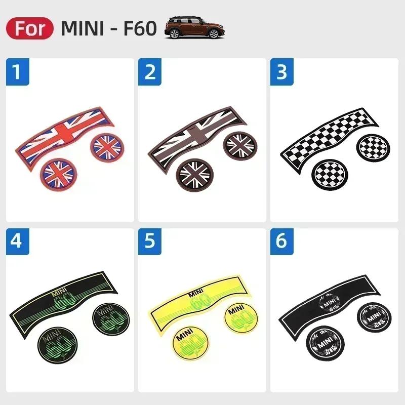 

3pcs Union Jack Water Cup Mat Storage Groove Mat Set Interior For BMW Mini Cooper S JCW F54 F55 F56 F57 F60 Countryman Clubman 6