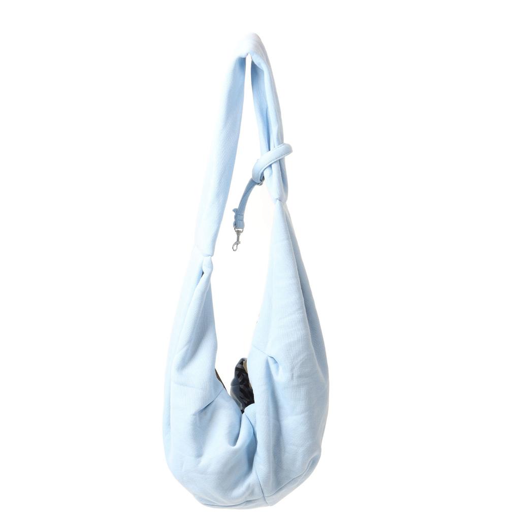 Pet Shoulder Bag Polyester Handsfree Soft Strap Dog Sling Carrier Bag with Safety Hook for Outdoor
