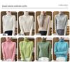Women's Cashmere Loose High Neck Sweater - Pure Wool Base Layer Pullover for Autumn/Winter