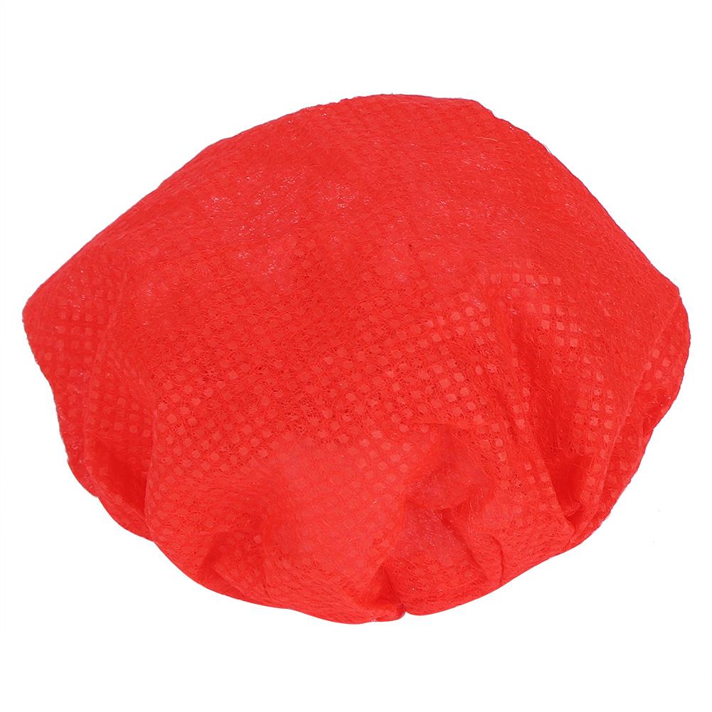 100 Stück Einweg-Vlies-Mikrofonabdeckung Zubehör für KTV Bühne Interview Zubehör(Rot und gelb )