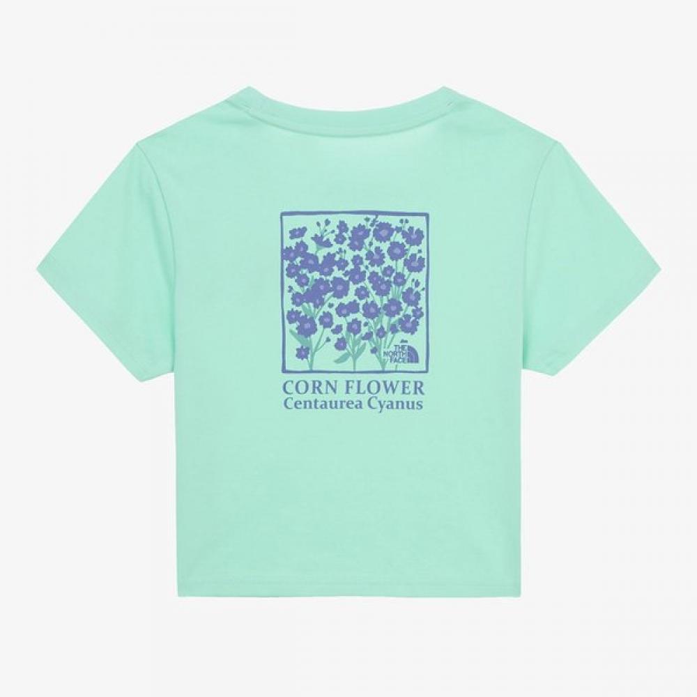The NorTh Face Women ShorT Sleeve T shirT pisTachio Green floreT PISTACHIO GREEN/080