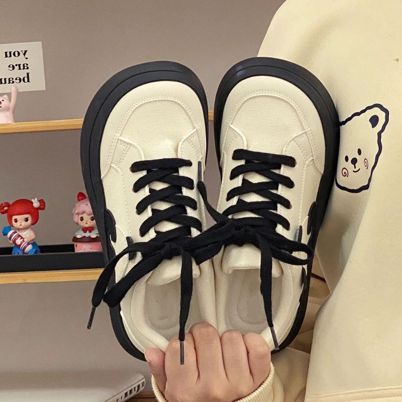 Plateau-Board-Schuhe mit Augenabdeckung, Panda, 22 Neu, lässig, Koreanisch, Nische, schick, Schüler