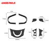 Real Soft Carbon Fibre For Mini Cooper Hardtop R56 Clubman R55 R57 2008 2009 2010 Accessories Steering Wheel Decorative Sticker