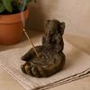 Incense Burner, Ganesha Hand Antique Finish