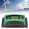 Solar Charge Controller PWM Panel Regulator 12V 24V 30A with 2 USB 5V Outputs RV Boat Supplies