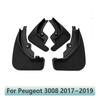 For Peugeot 3008 Accessories MK2 P84 2017 2018 2019 Car Mudflaps Anti-splash Mud Guards Front Rear Fender Wheel Mudguards 4PCS