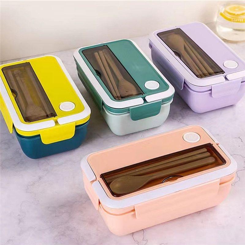 A84X-Large Capacity Student Lunch Box Korean Lunch Box Lunch Box Sealed Fresh-Keeping Box