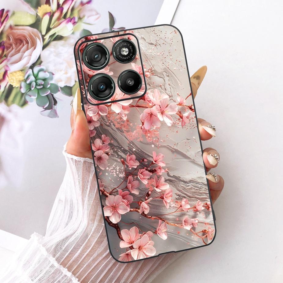 For Motorola Moto G15 G17 Power Case Cute Cat Fashion Painted Cover Soft TPU Phone Case For Moto G17 Power MotoG15 MotoG17 Shell