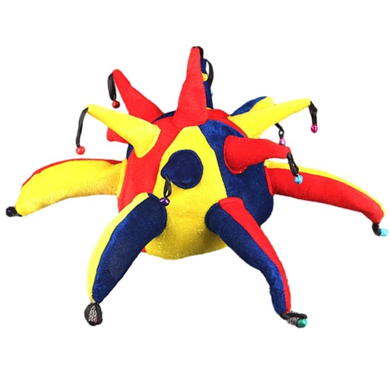 Amusement Park Clown Hat Carnival Men Circus Vintage Hat Party Flat Top Show Style Top Bonnet Men Cosplay Party Hat