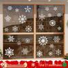 Christmas Static Cling Glass Stickers: Festive Room Decorations and Scene Arrangements.