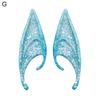 1Pair Elf Ears High Simulation Flexible Pointed Tip Luminous Glitter Cosplay Props Latex Halloween Costume Party Fairy Ears for Festival