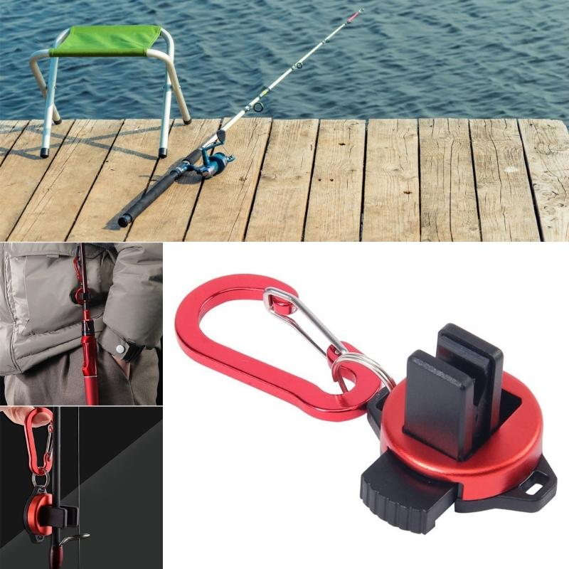 Portables Fishing Rod Clip with Fly Fishing Tackle Accessories Rod Assistant Tool Rod Accessories