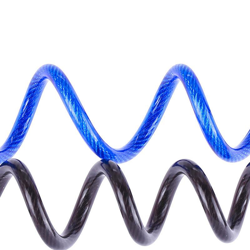 120CM Motorcycle Brake Disc Lock Scooter Reminder Cable Bicycle Spring Rope Bag Anti-Theft Cable Alarm Disc Locks Protection