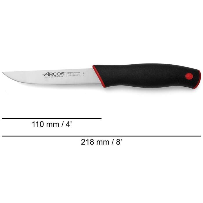 Vegetable Knife - ARCOS - Dúo - Nitrum® Stainless Steel Blade - 110 Mm - Ergonomic