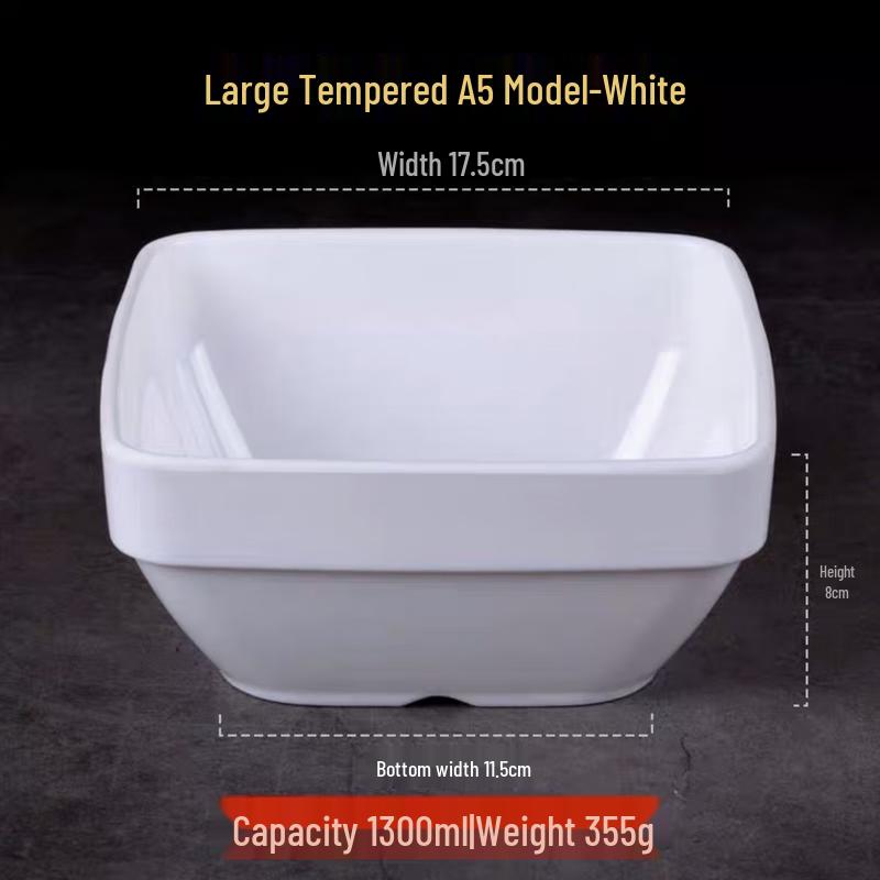 Jijun Commercial Melamine Square Serving Bowl