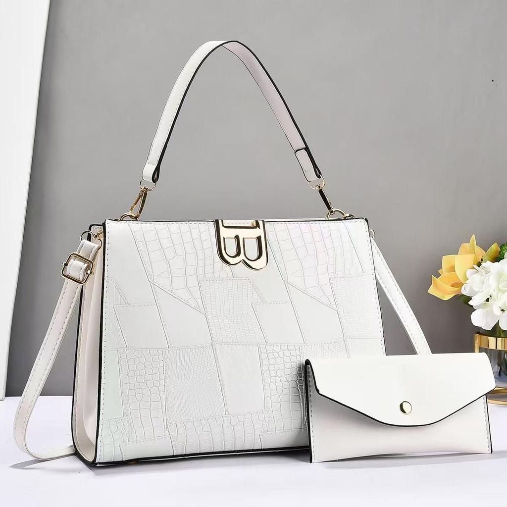New Fashion Trend Splicing Child Bag Splicing Stone Plaid Handbag Macaron Fashion Women's Bag