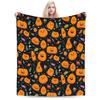 Halloween Pumpkin Fall Art Blanket Quality Warm Soft Bedding Throws Winter Boy Girl Couch Chair Sofa Bed Novelty Bedspread